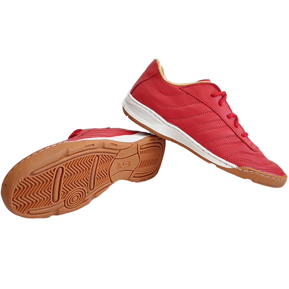 Botines de Futsal Sport Moves Rojos – Cuero Argentino Premium para Indoor