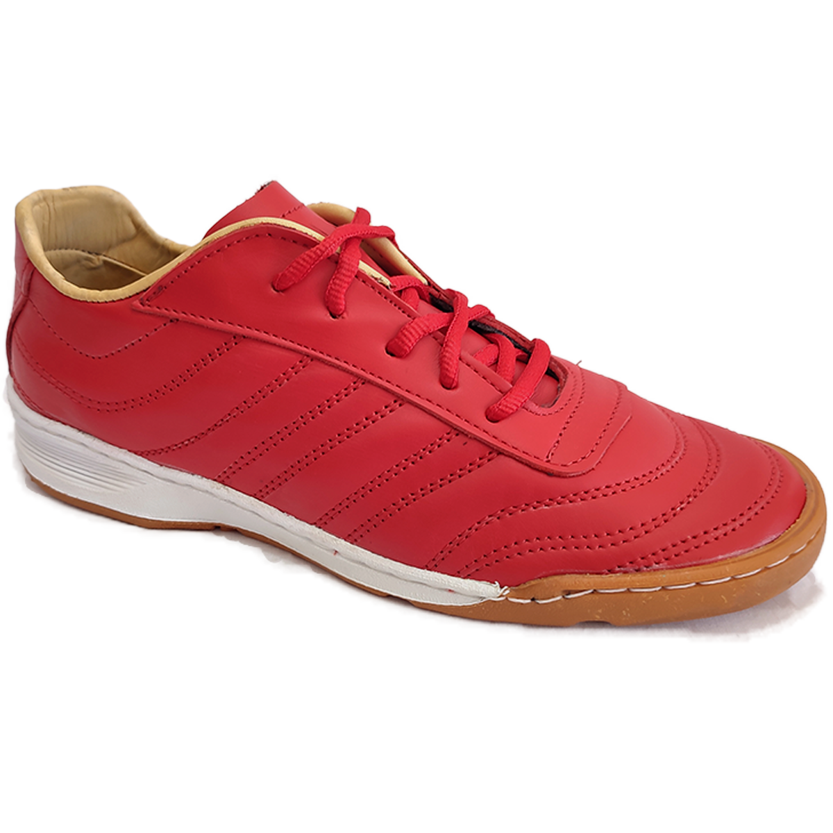 Botines de Futsal Sport Moves Rojos – Cuero Argentino Premium para Indoor