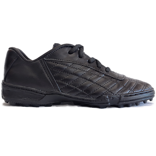 Botines Turf Sport Moves Negros – Cuero Argentino Premium para Césped Sintético